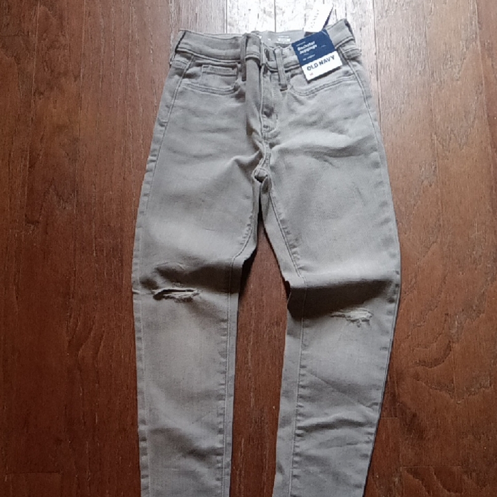 Old Navy Men's Light Gray Skinny Jeans
